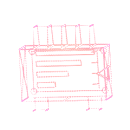 The Power upgrade icon: a magenta wireframe circuit board seen at an angle.